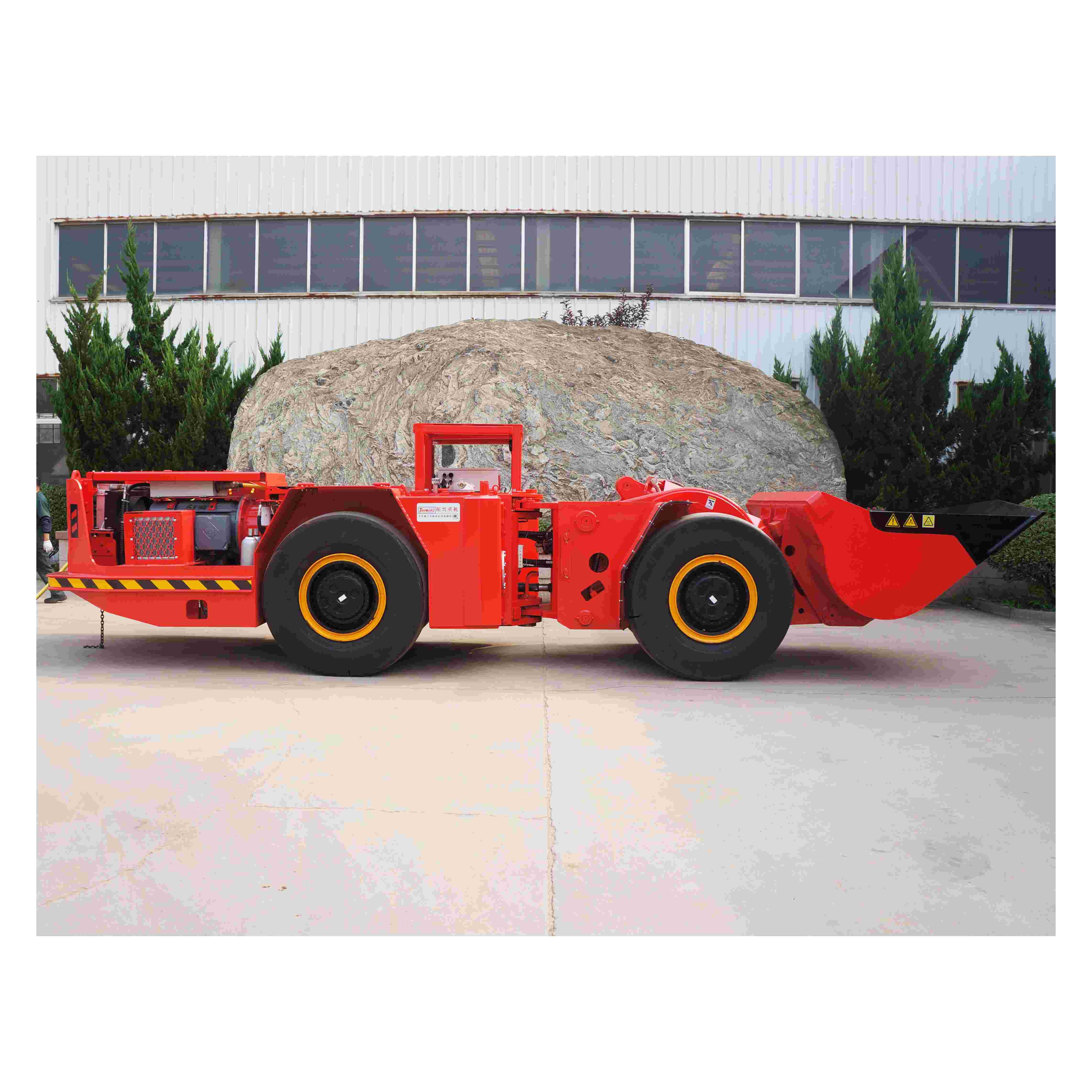 Underground Mining Electric Loader Electric Wheel Loader Scraper used for metal ore mining