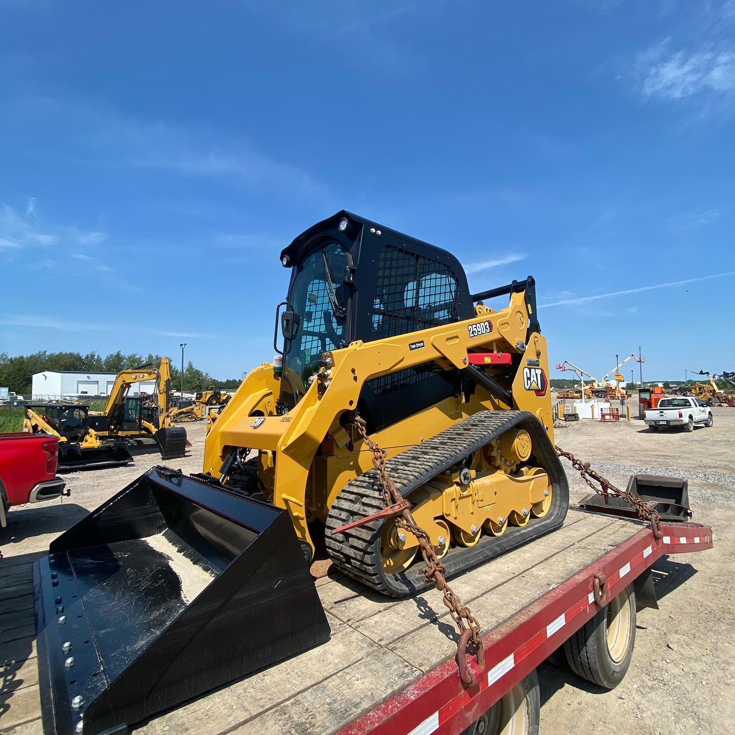 Used CAT 259D Skid Steer Loader Diesel Tracked Front End Loader Crawler Excavator Bucket Skid Loader for Construction Works