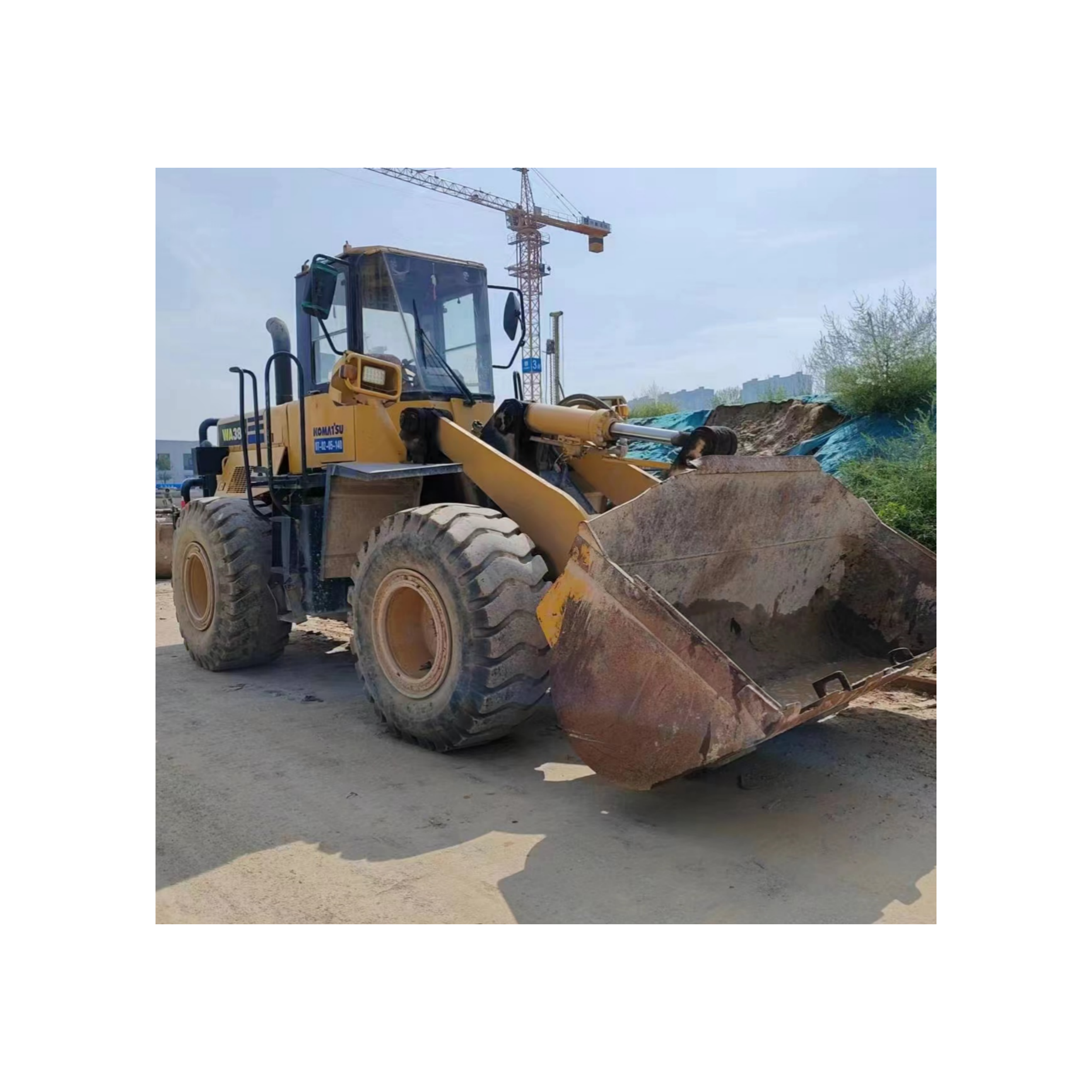 USED HIGH QUALITY KOMATSU WA380-3 19TON WHEEL LOADER KOMATSU WA380 WA600 FRONT LOADER
