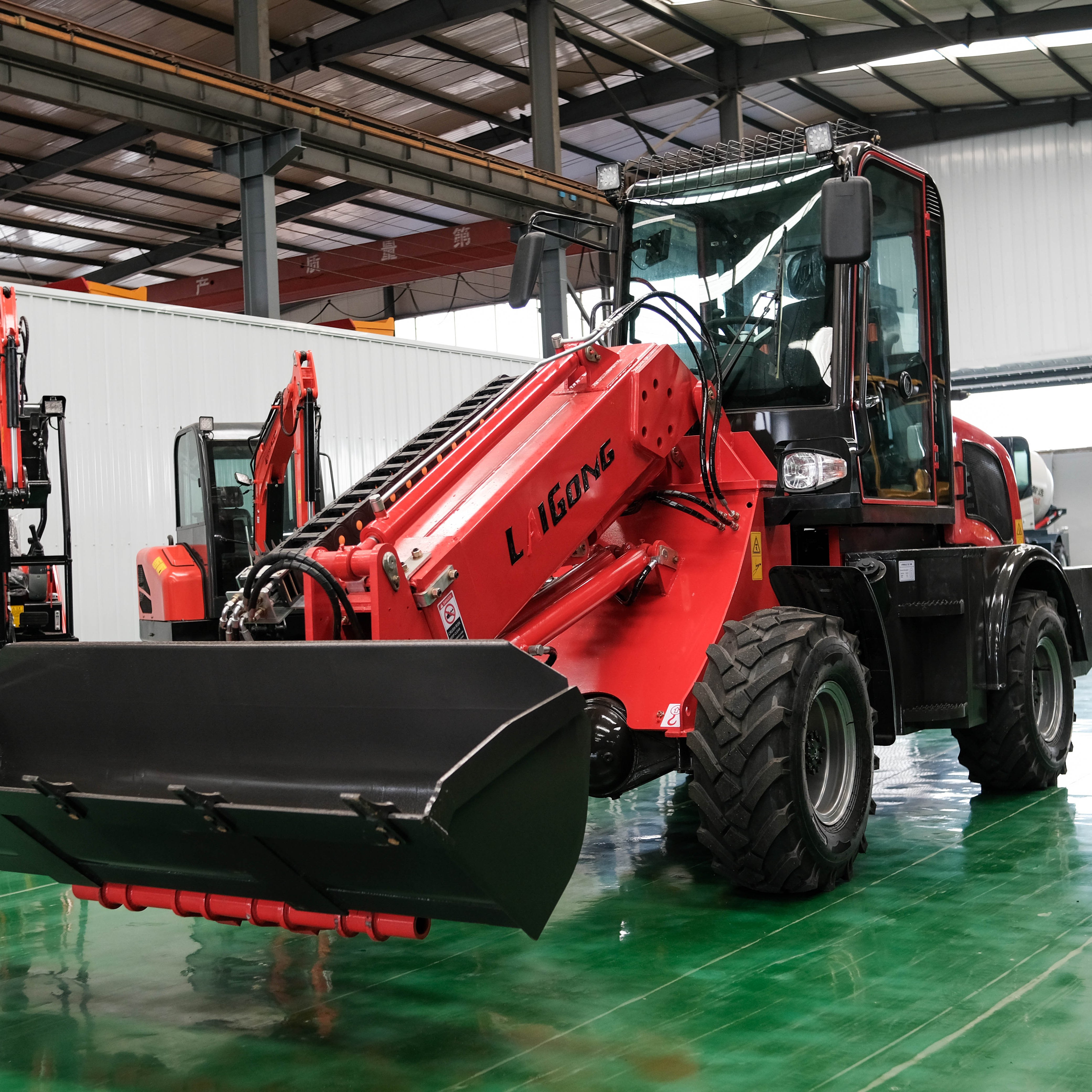 YUNNEI Mini Telescopic Boom Wheel Loader Laigong Brand Tractor Front Loader Engine Telescopicwheel Loader TL1500 Made in China