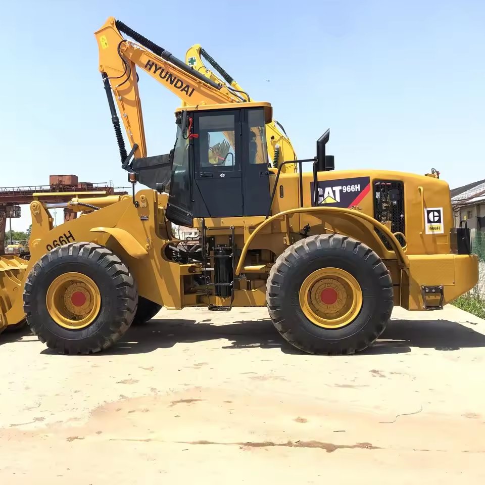 Cheap CAT 966H Front Loader 9 Ton 7 Ton Wheel Loader Used Loaders Construction Heavy Equipment Available In Stock For sale