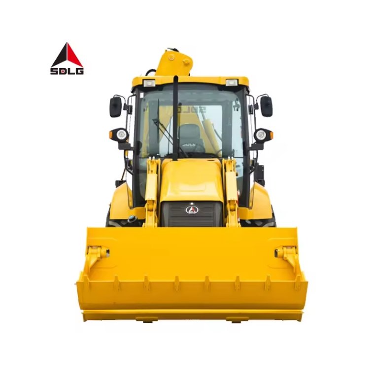 SDLG B877F 70KW articulated mini excavator towable backhoe with Backhoe digger and front loader for sale used excavators