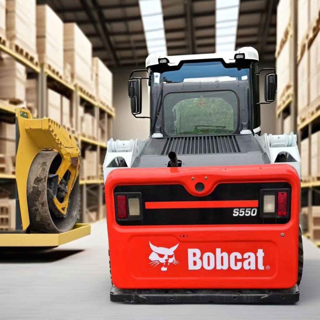 4 wheels Bobcat S550 loader / skid steer loader / slip loaders