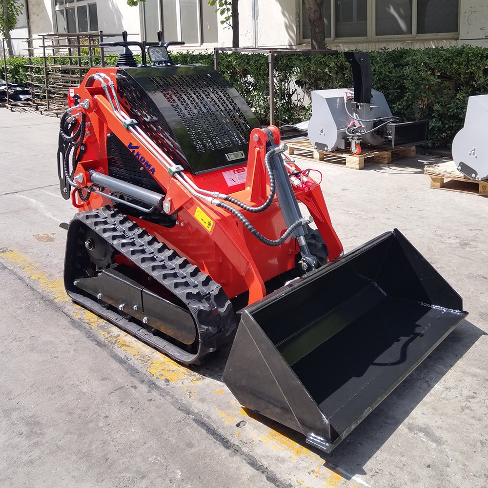 KDMA SKD360C Electric Mini Skid Steer Loader Multiple Attachments Used Earth-Moving Machine Featuring Motor Pump Gear Chinese