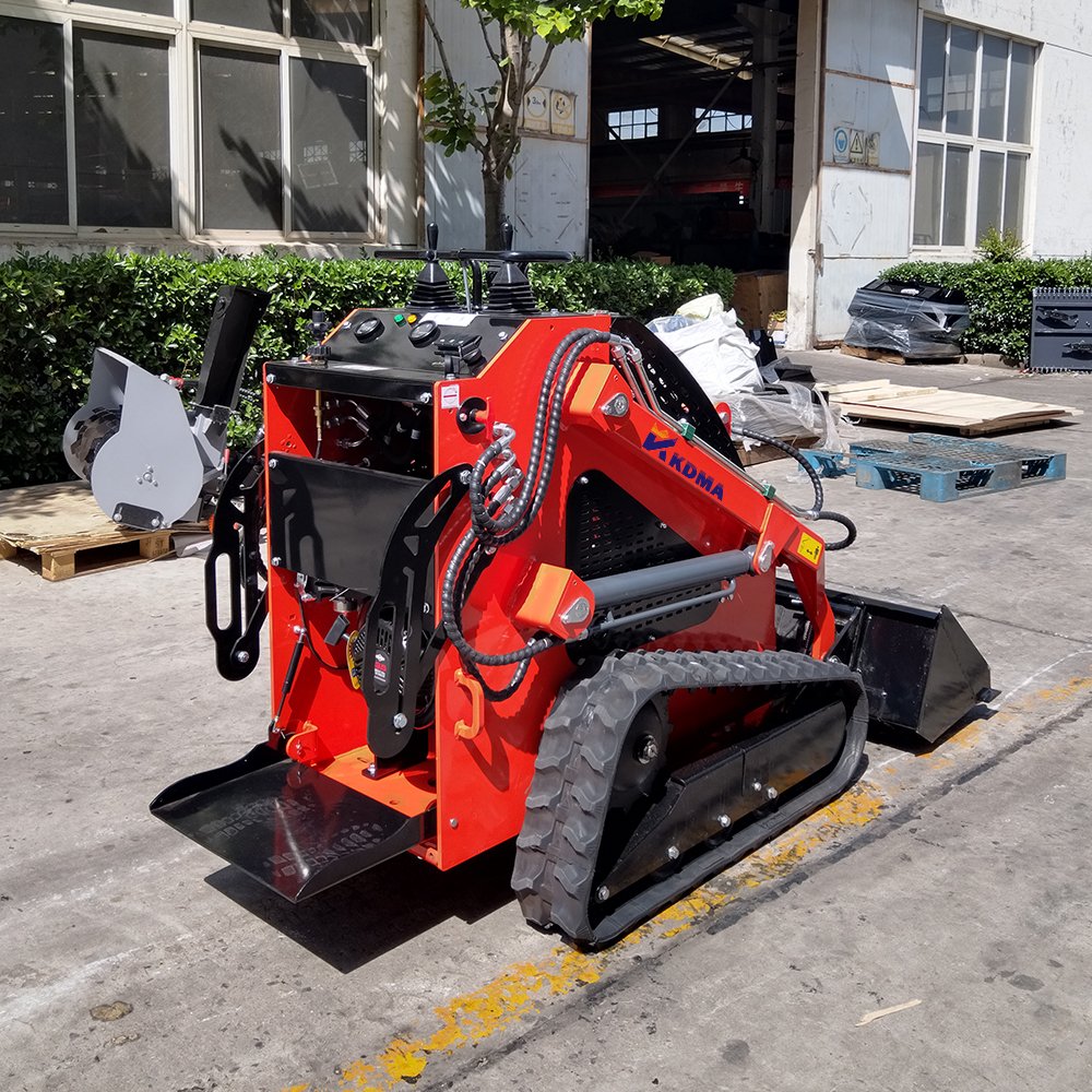 KDMA SKD360C Electric Mini Skid Steer Loader Multiple Attachments Used Earth-Moving Machine Featuring Motor Pump Gear Chinese