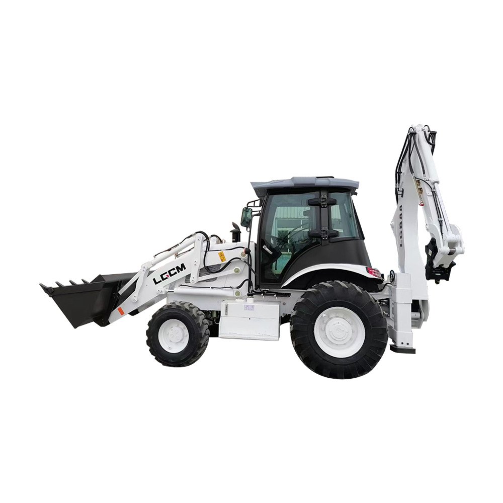 4wd 100hp Tractor with Mini Truck Crane Backhoe Excavator Loader LGB88 YUCHAI Engine Used Front Wheel Loader 2650 Mm 4085 Mm
