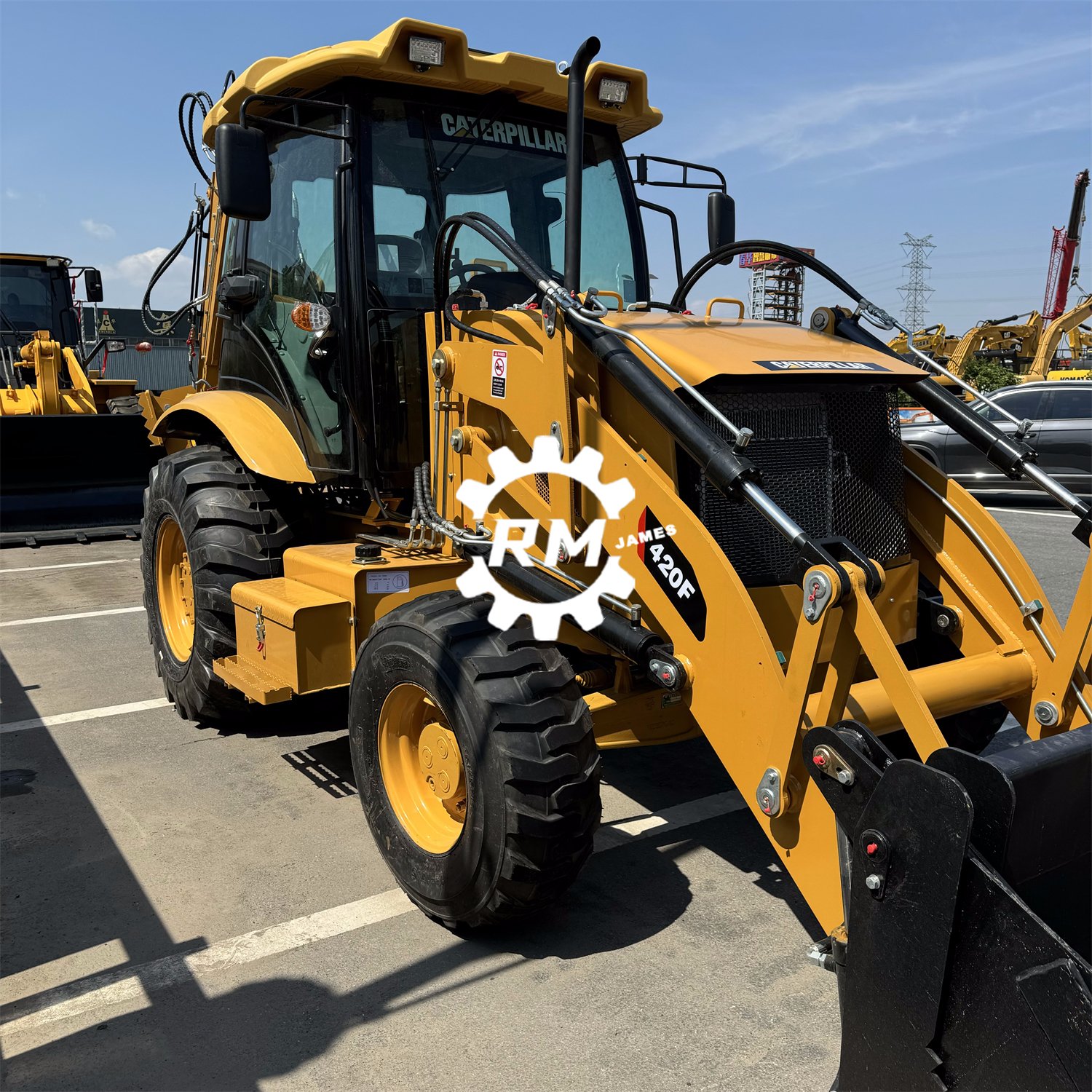 CAT420F Used Backhoe Loader CAT420F2 High Quality Used CAT Wheel Backhoe Loader Excavator 10tons Used Construction Machinery