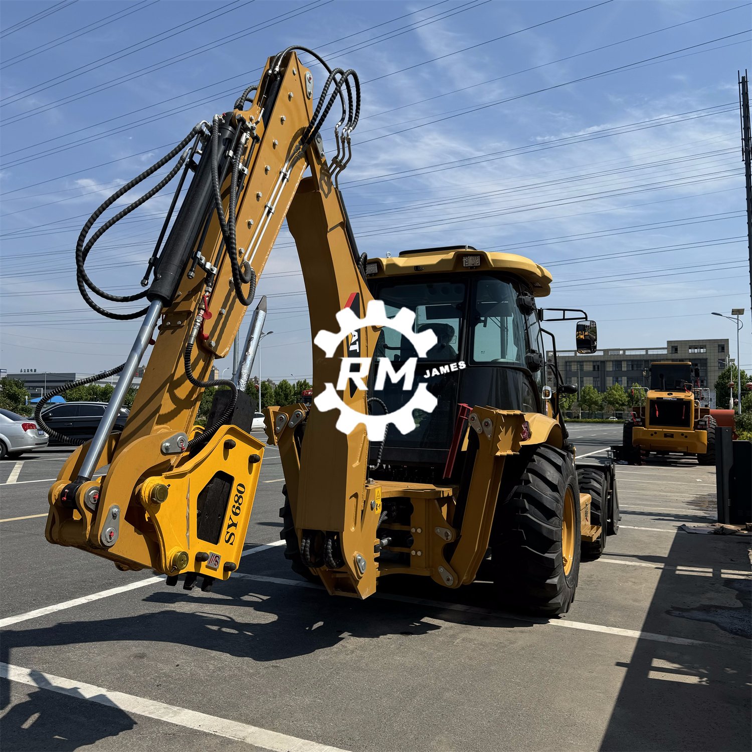 CAT420F Used Backhoe Loader CAT420F2 High Quality Used CAT Wheel Backhoe Loader Excavator 10tons Used Construction Machinery