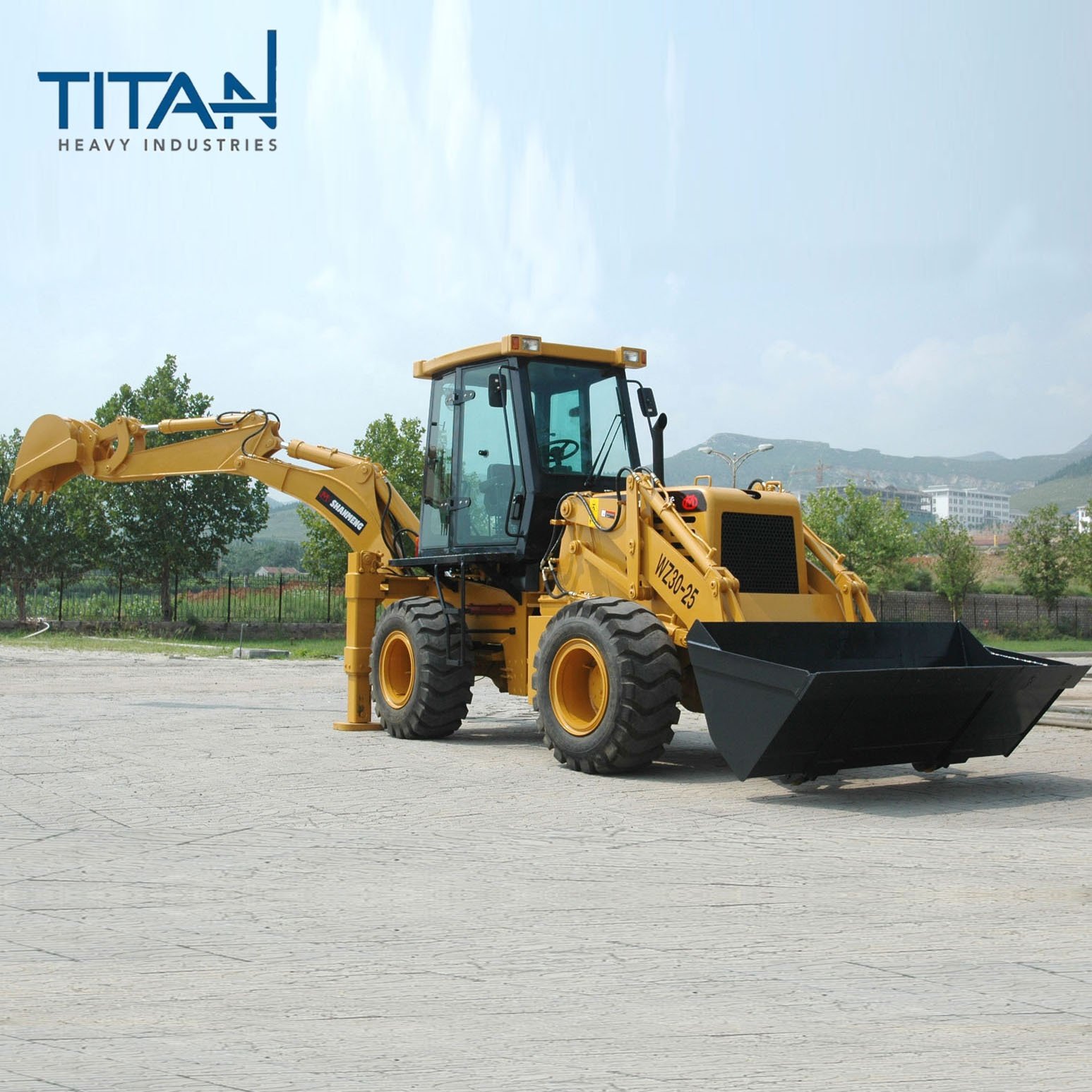 CE ISO TL30-25 OEM Front Loader 4WD Mini Towable Backhoe with Max Digging Depth 4080mm Sell to Russia Germany Poland USA