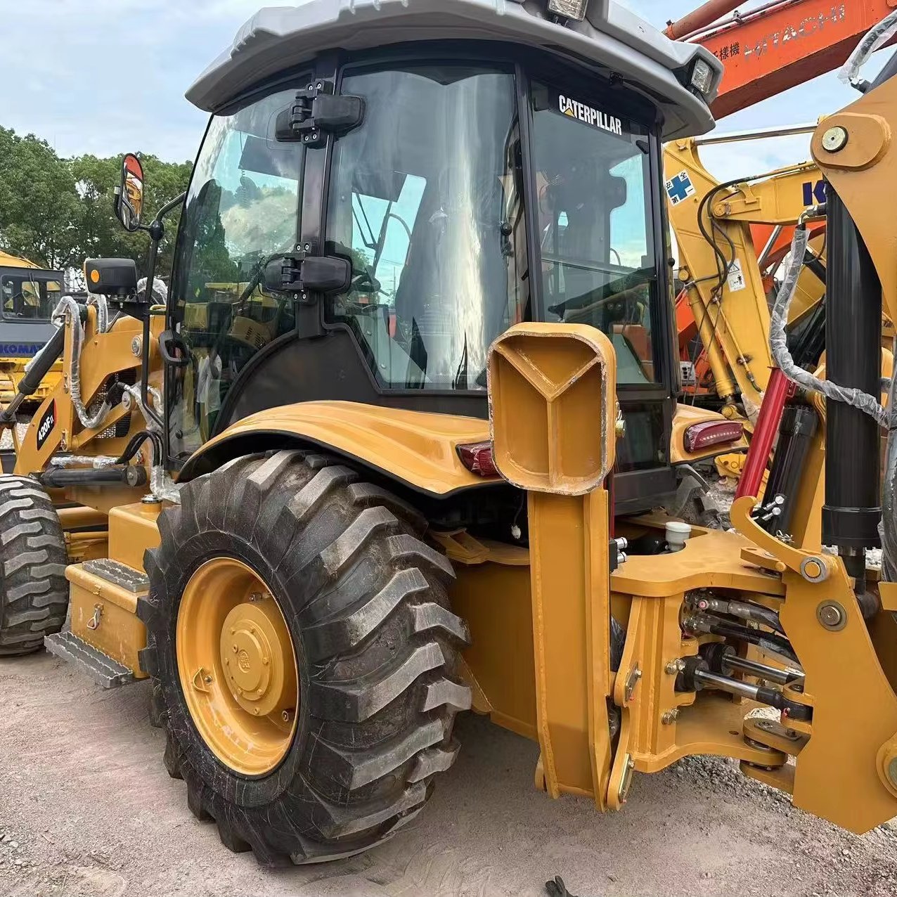 Most Popular and Negotiable Price Used Backhoe Loader CAT420F Wheel Loader for Sale Original Engine backhoe