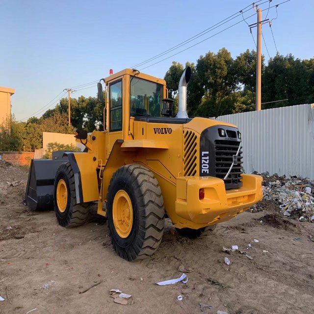 Second hand VOLVO L120E Wheel Loader used Loader original VOLVO L120 wheel loader with best price for sale