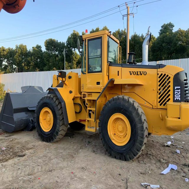 Second hand VOLVO L120E Wheel Loader used Loader original VOLVO L120 wheel loader with best price for sale