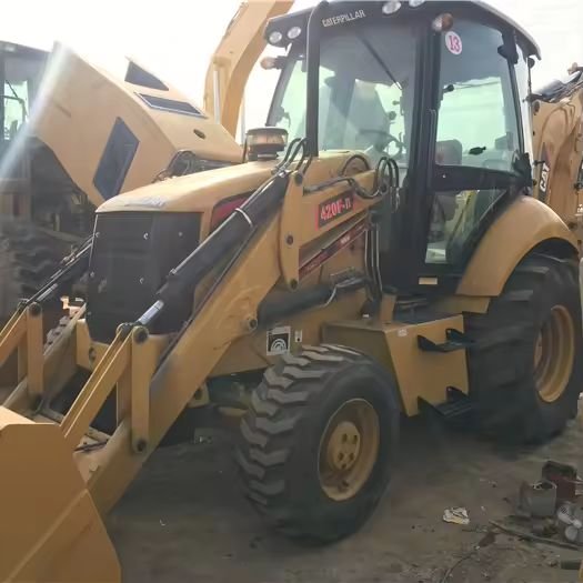 Used backhoe CAT 420F second hand load excavator 416e 420 cheap