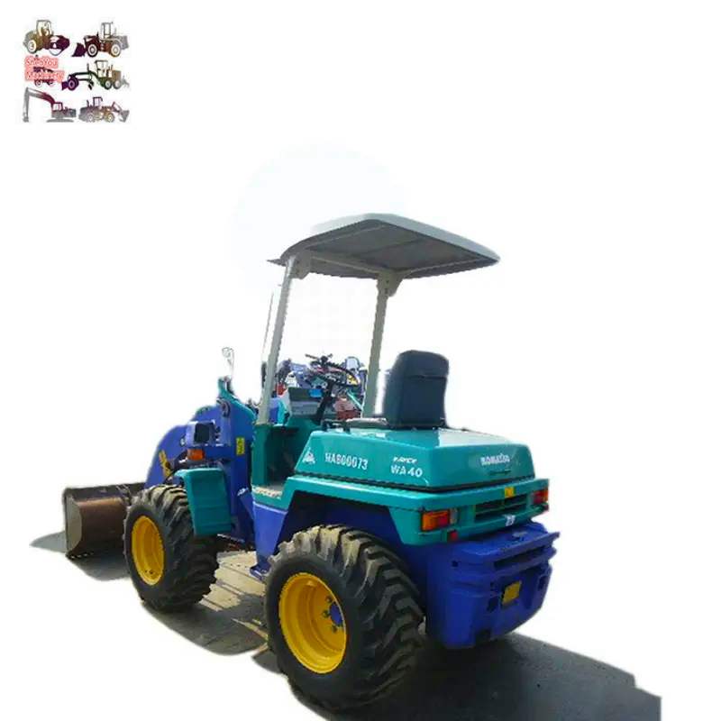 Japan made mini wheel loader Komatsu wa40 payloader cheap uesd Komatsu wa 40 front end loader WA40 WA40