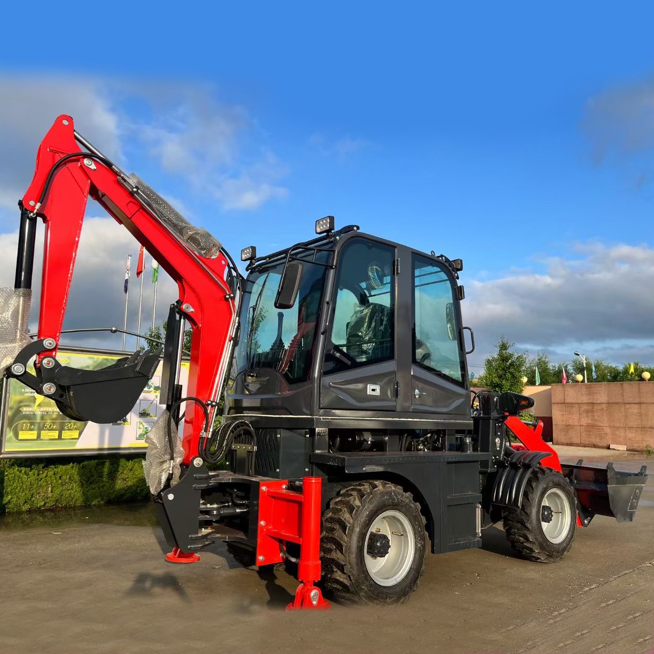 New Arrived !!! Cheap china smallest electric wheel backhoe loader mini ARTICULATED front end used loader mini loader