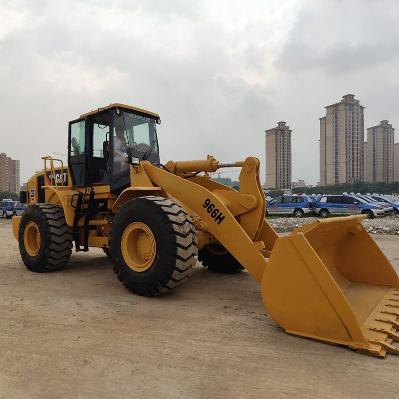 High quality CAT 966H 6 tons front loader bucket loader used caterpillar 966h wheel loader