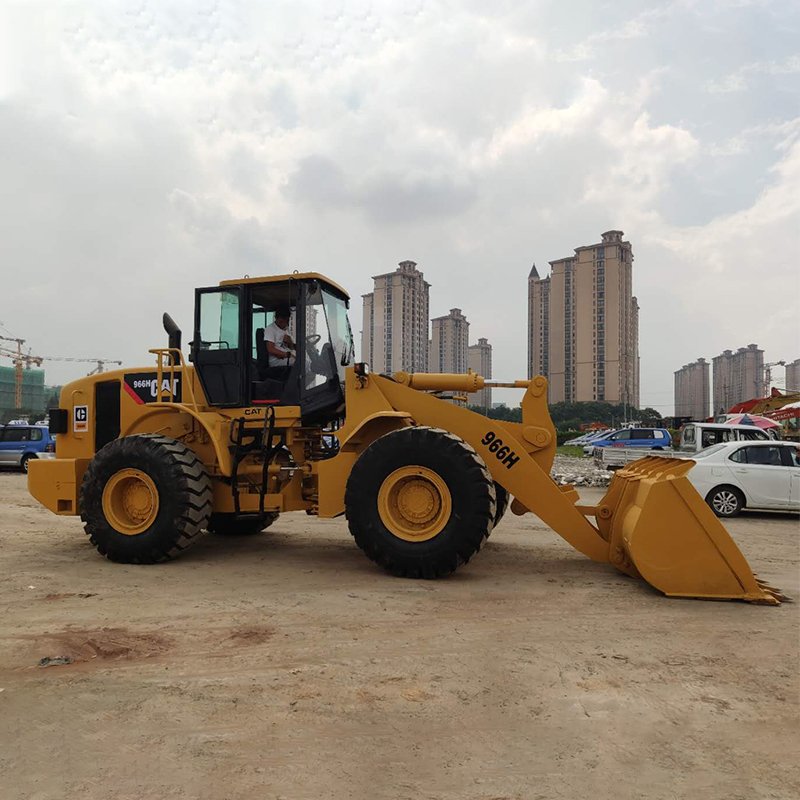 High quality CAT 966H 6 tons front loader bucket loader used caterpillar 966h wheel loader