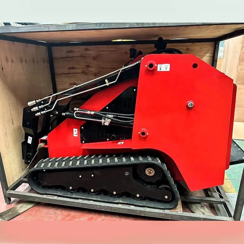 Used Mini Skid Steer Loader Bobcat 1 ton wheel small skid steer mini loader with bucket