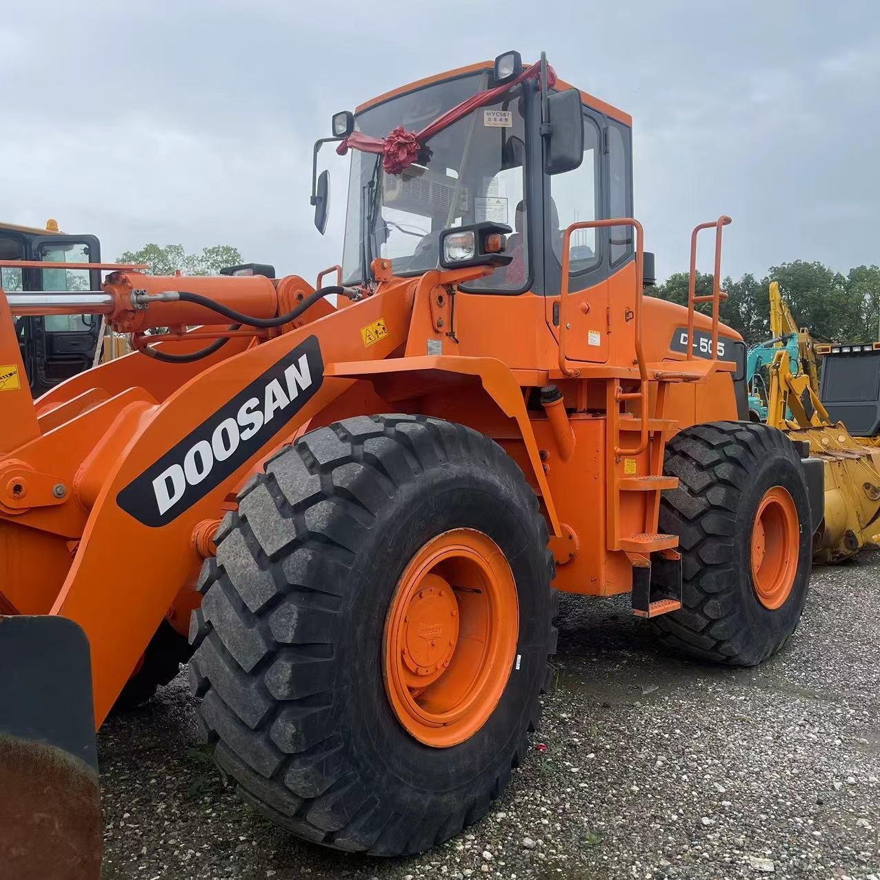 90%new Second-hand DOOSAN DL505 loader in stock original engine motor high quality low price oil consumption hot sale