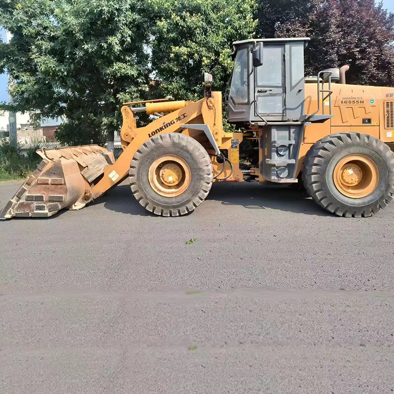 Lonking Used LG855N Wheel Loader Front Loader with Engine Motor Pump Gear and Gearbox 1 Year Warranty