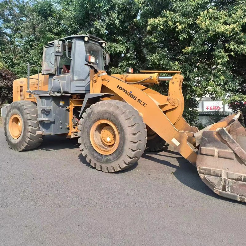 Lonking Used LG855N Wheel Loader Front Loader with Engine Motor Pump Gear and Gearbox 1 Year Warranty