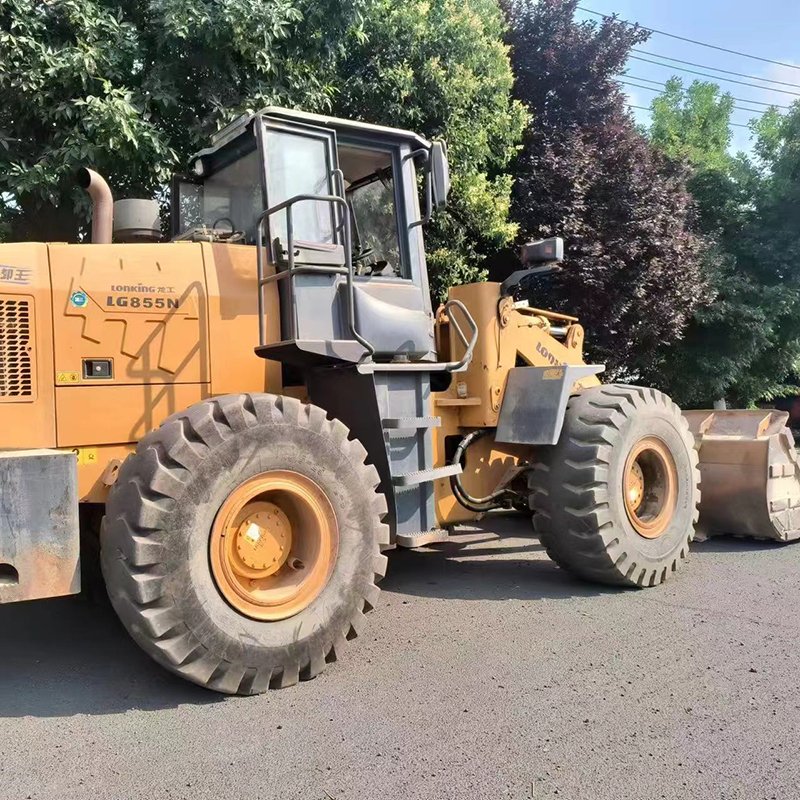 Lonking Used LG855N Wheel Loader Front Loader with Engine Motor Pump Gear and Gearbox 1 Year Warranty