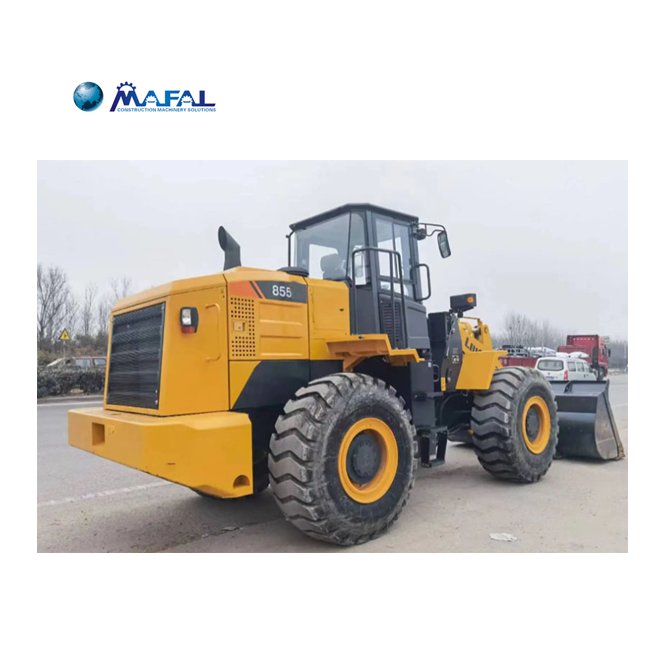 Famous brand liugong used loaders liugong large loader clg855 on sale