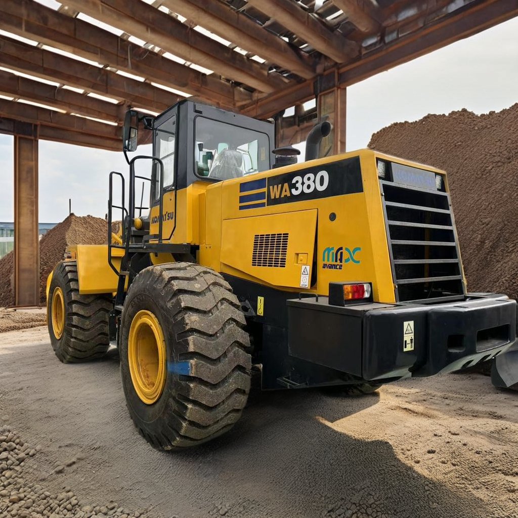 China used Komatsu WA380 4x4 Wheel Loader New Look Used Loader with 5 6 Ton Rated Load for Farms and big constructions