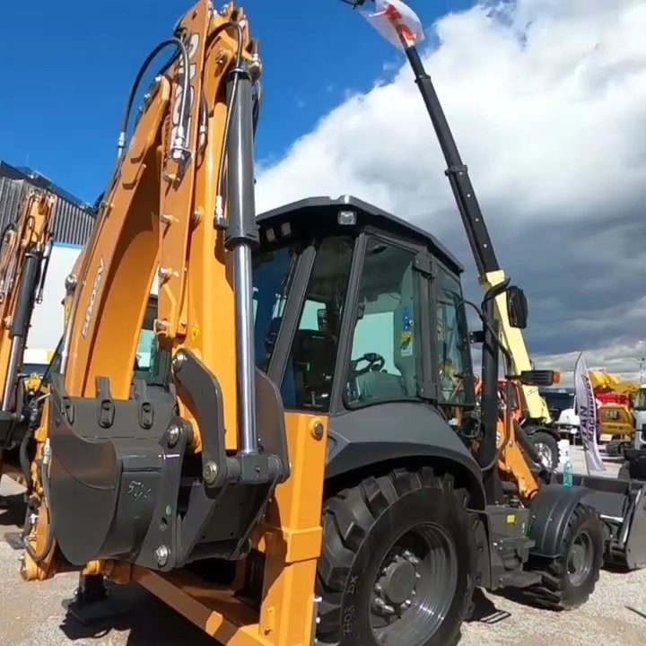 Used Case 580M Skid Steer Loader with Mounted Backhoe Attachment Backhoe/Backhoe Loader for Sale