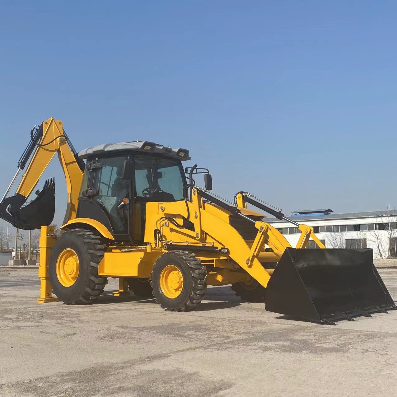 TOHO Cheap Construction Mini Loader Used Equipment Backhoe Loader For Sale With Backhoe