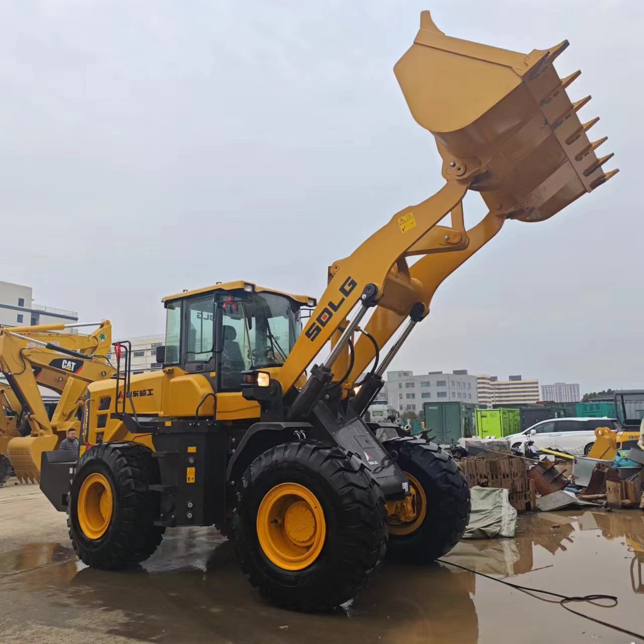SDLG 956 loader, used loader, Type 50 5 ton extended arm loader powerful performance