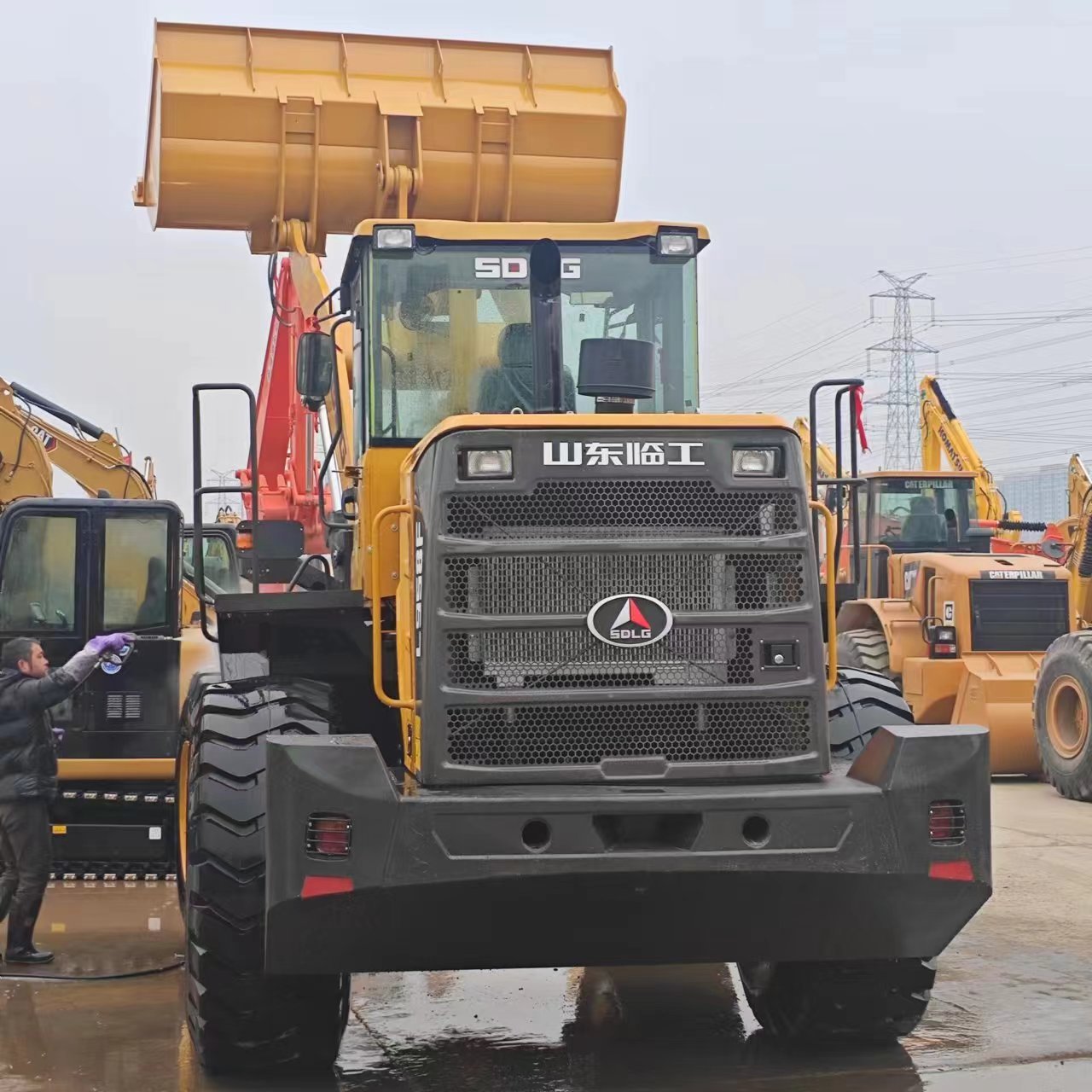 SDLG 956 loader, used loader, Type 50 5 ton extended arm loader powerful performance