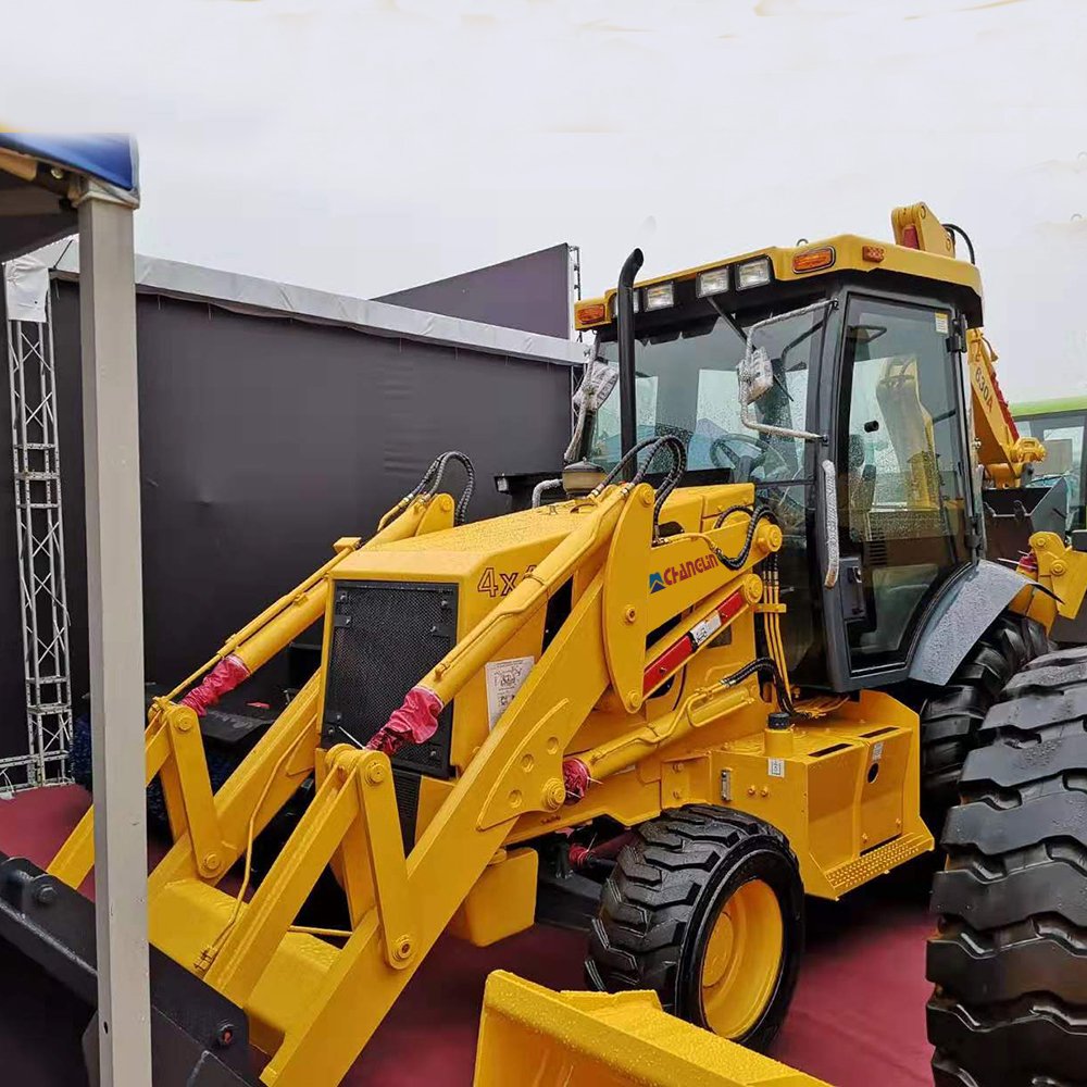 Manufacturer Mini Loader 4WD Tractor with Front End Loader and Backhoe Mini Tractors Yellow Green UNIQUE Training Long Power ISO