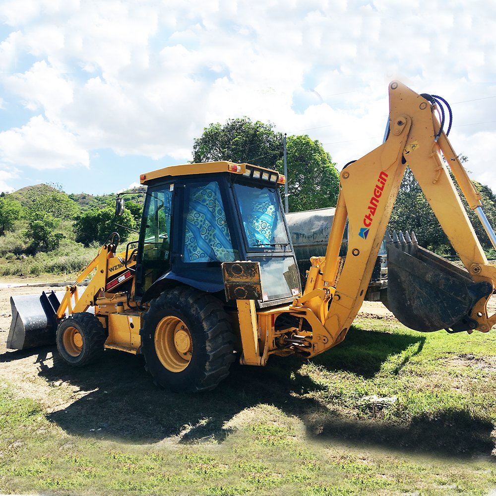 Manufacturer Mini Loader 4WD Tractor with Front End Loader and Backhoe Mini Tractors Yellow Green UNIQUE Training Long Power ISO