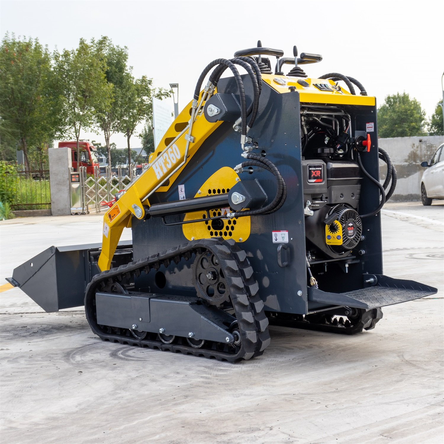 Hot Sale Mini Small Tractor with Front End Loader and Backhoe Max Skid steer loader
