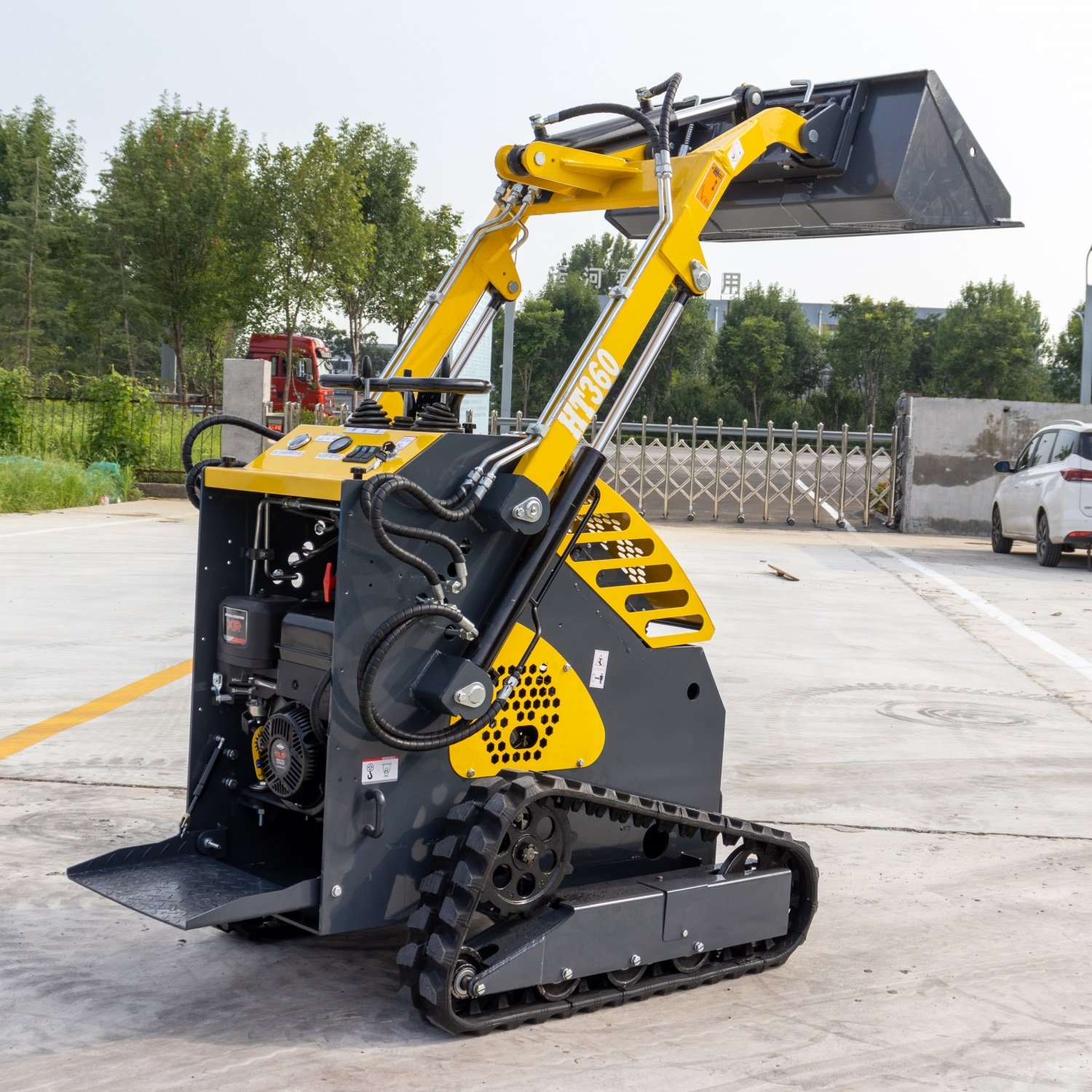 Hot Sale Mini Small Tractor with Front End Loader and Backhoe Max Skid steer loader