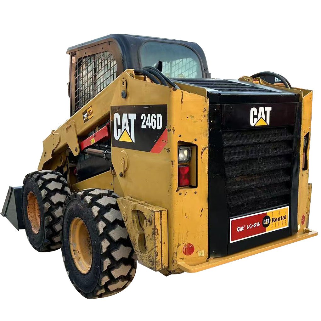 High Quality Used CAT 246D Diesel Engine Mini Skid Steer Loader for Construction Machinery Cat 246c 246d 246G Loaders for Sale