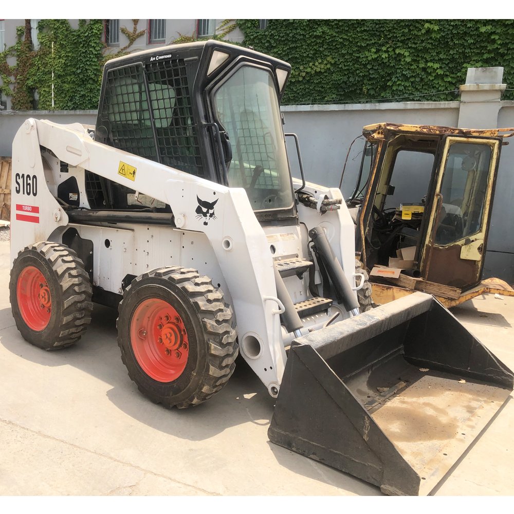 Popular product Used Mini Skid Steer Loader Bobcat s450 s300 s160 4wd wheel loader with bucket for sale