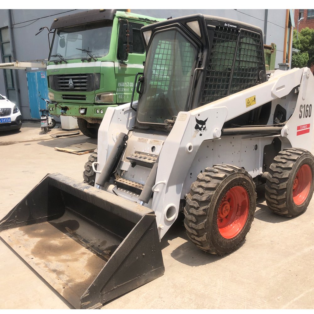 Popular product Used Mini Skid Steer Loader Bobcat s450 s300 s160 4wd wheel loader with bucket for sale
