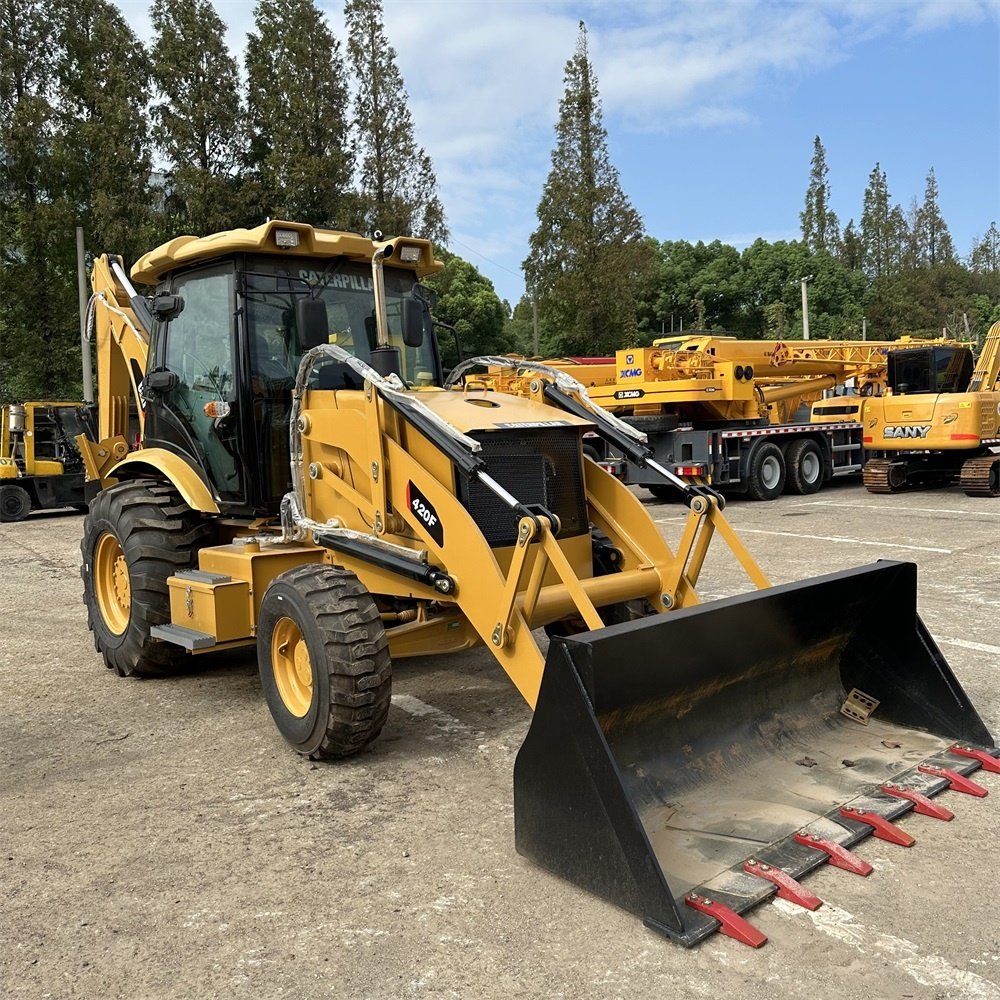 Multifunctional 420f2 Backhoe loader used cat 420F loaders caterpillar 420 excavator wheel backhoe loader for sale