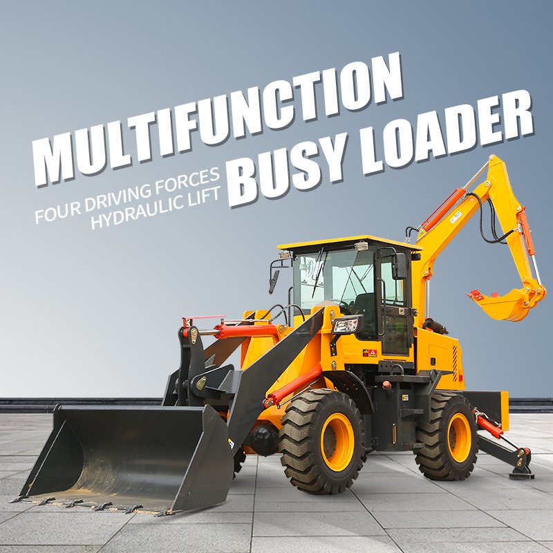 Min Used Multifunctional Wheel Backhoe Excav Loaders With Mower ForkliftS For Cultivators
