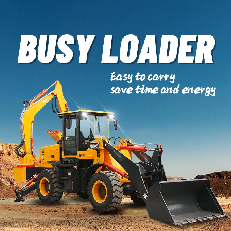 Min Used Multifunctional Wheel Backhoe Excav Loaders With Mower ForkliftS For Cultivators