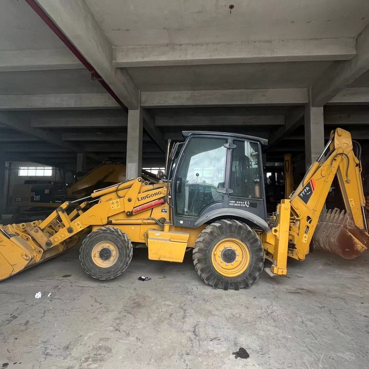 Cheap China Mini Loader Liugong CLG777A 765 766 777 Used Backhoe Loader with perkins Engine