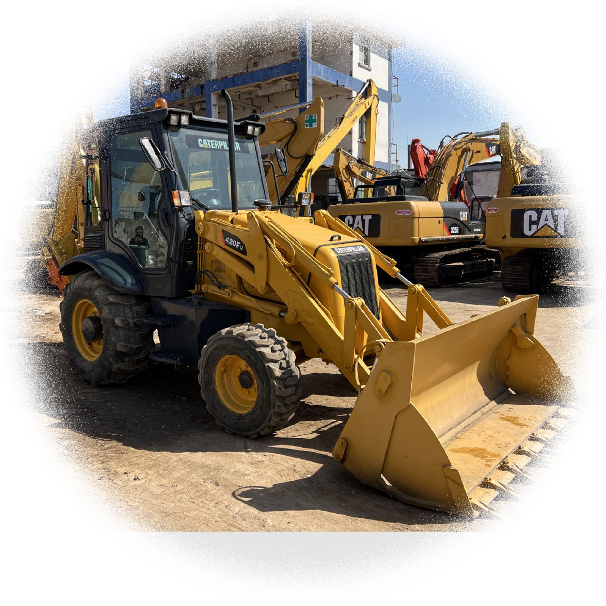Caterpillar 420F Used Backhoe Good Condition 420F Cat Backhoe Loader Provided Original 966h 2019 Yellow 1 Set 75 KW 100% Ready