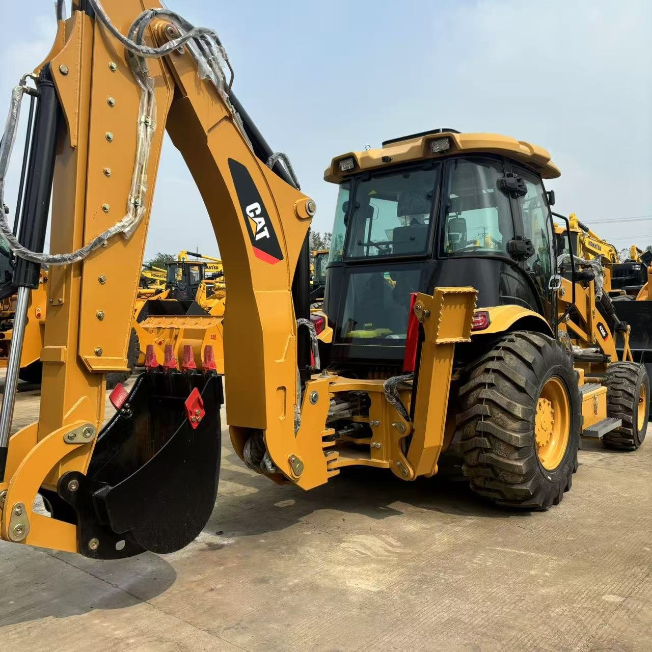 Best Performance Caterpillar High Quality Used CAT420F Large Wheel Backhoe Loaders Engine Construction Equipment Low Price