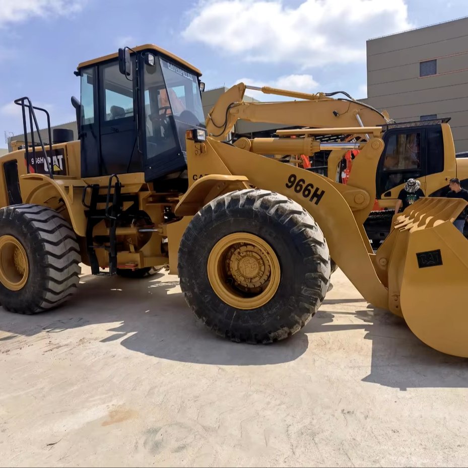 Top Used CAT 966h Wheel Loader with 3306 Engine 5t Strong Capacity Powerful Front Loader cheap Price