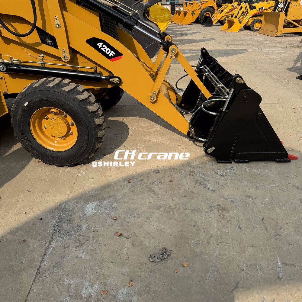 Good condition used cat 420f backhoe loader original japan 3x3 loader wheel loader good price on sale