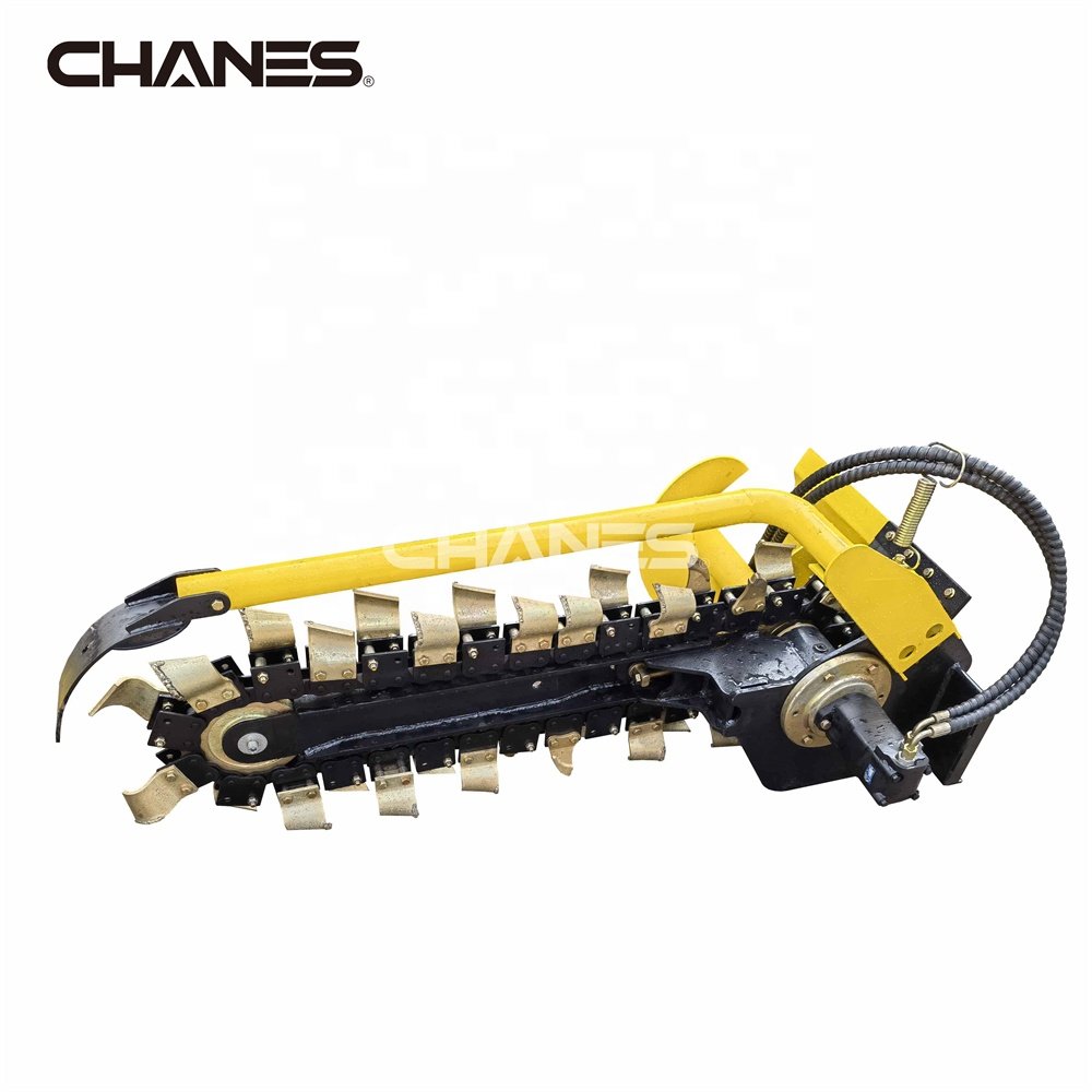 China mini trencher cheap mini skid steer loader with trencher attachment top sales farm used mini loader