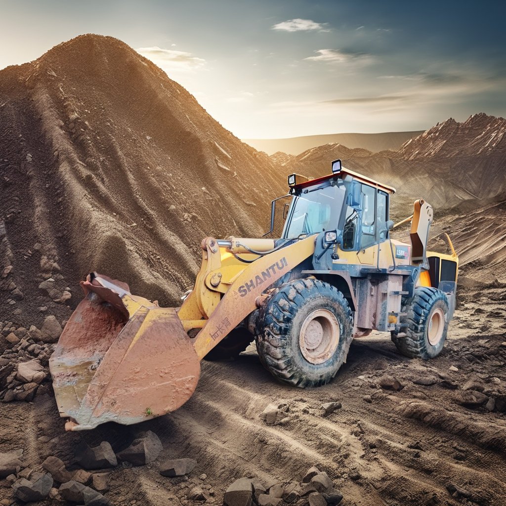 ACHIEVE Used SHANTUI L58K loader driving environment hood ladder structural parts