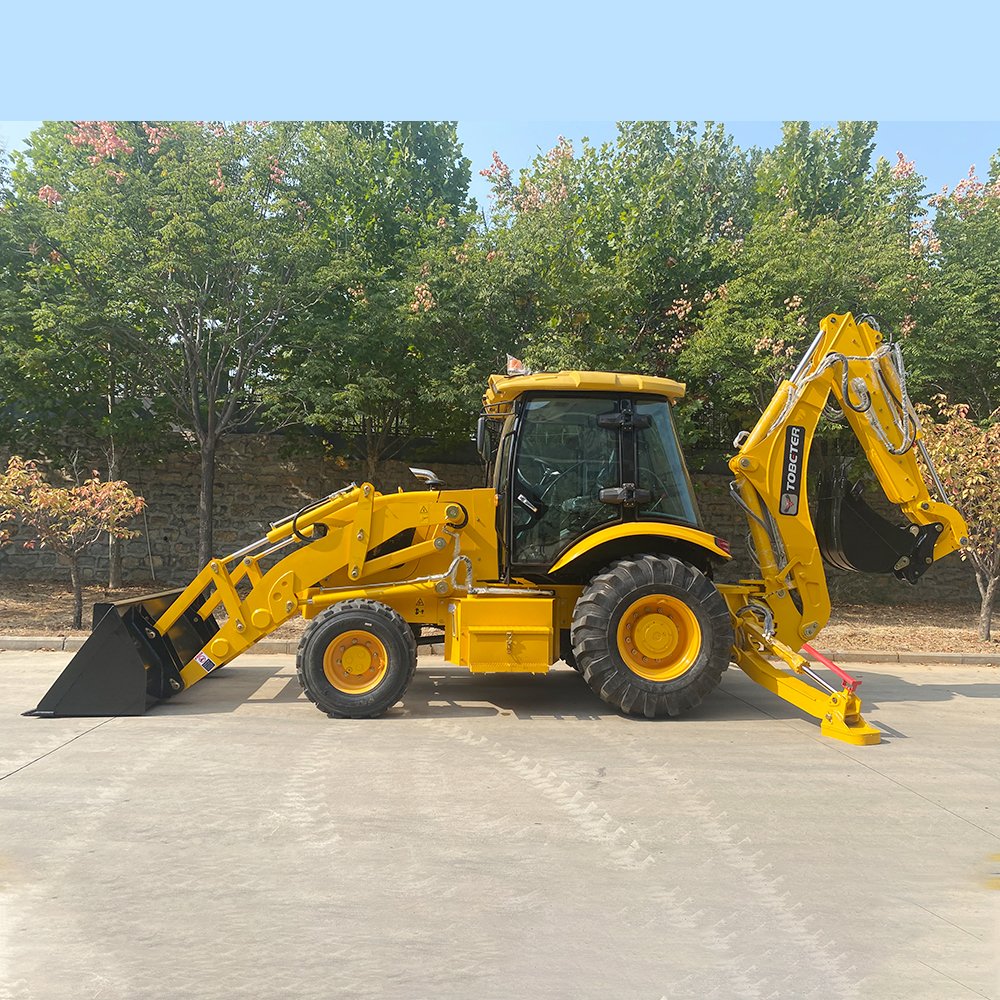 China Brand Heracles Construction and Farm Machine Front Wheel Loader TLS3CX Deluxe Used Backhoe Loader for Sale